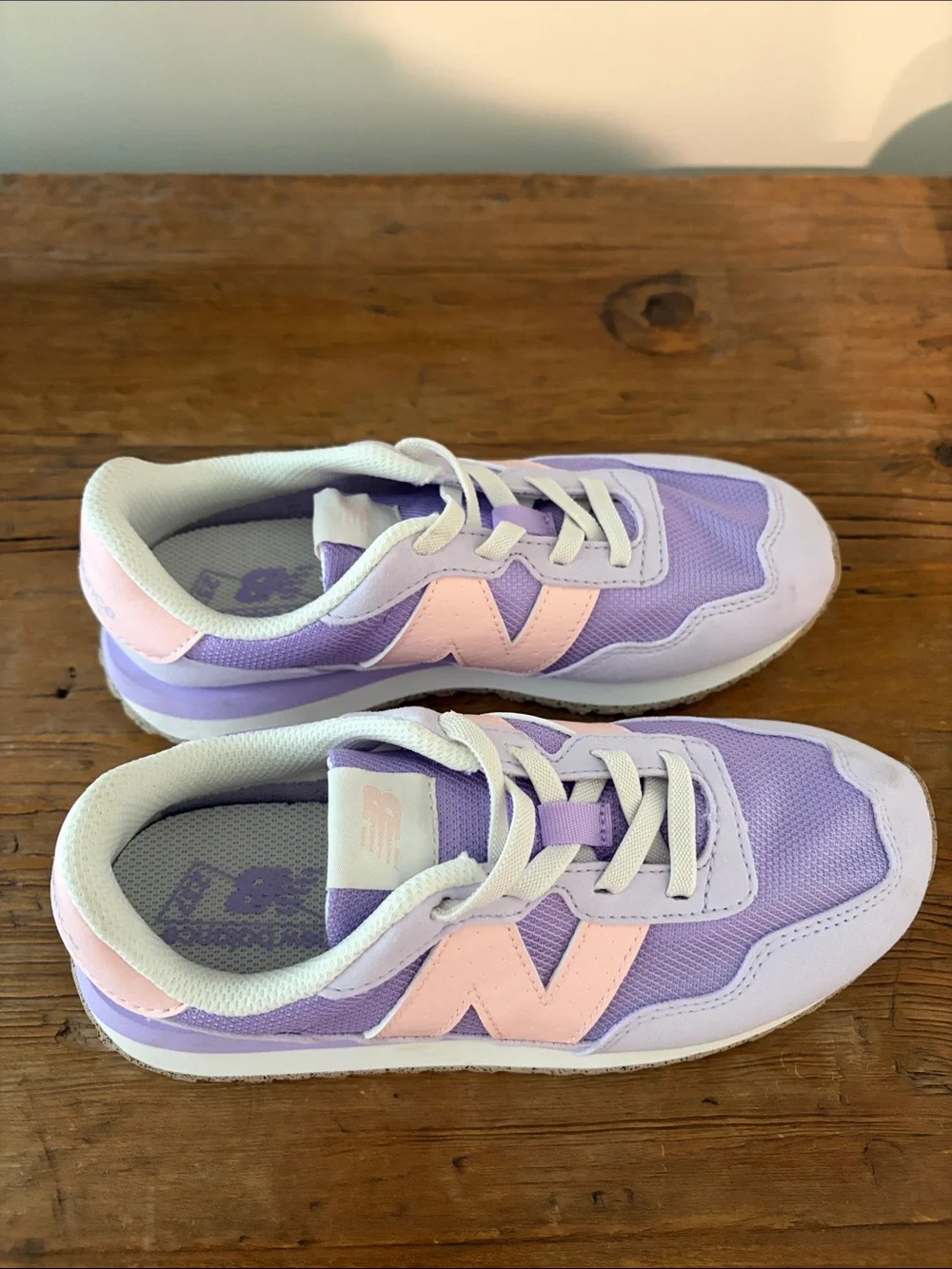 New Balance Kids Lavender & Pink Sneakers